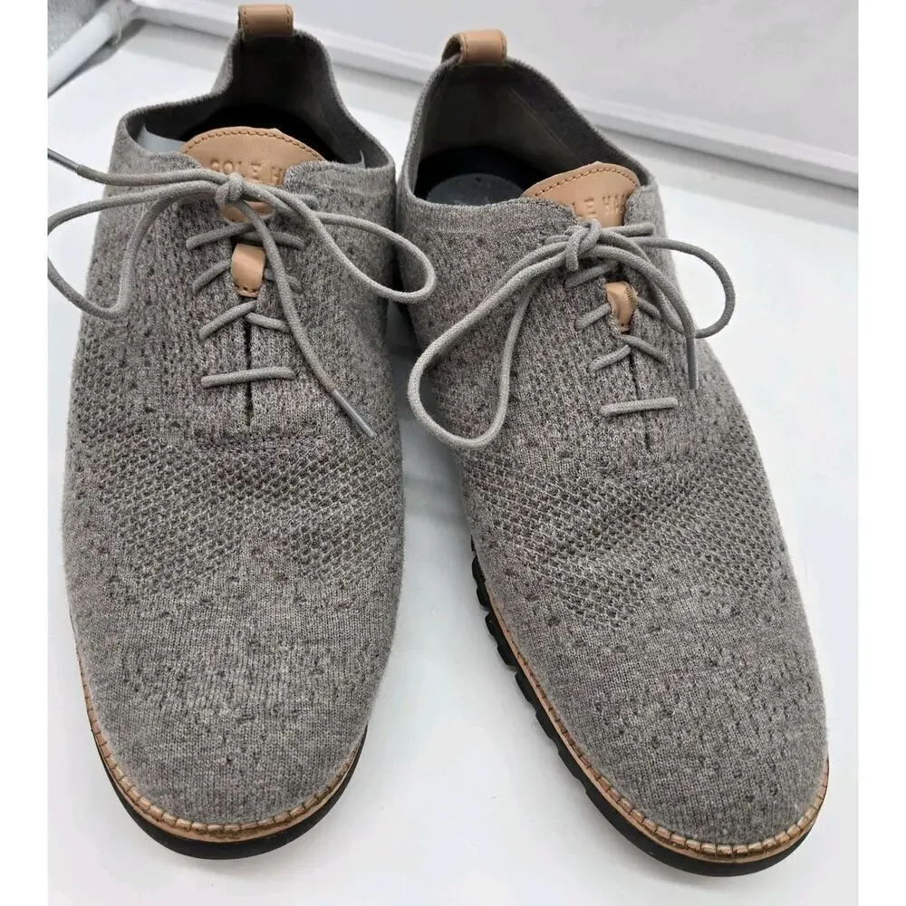 Cole Haan Zerogrand Wingtip Oxford Mens Sz 13 Stitchlite Ironstone Gray Shoes
